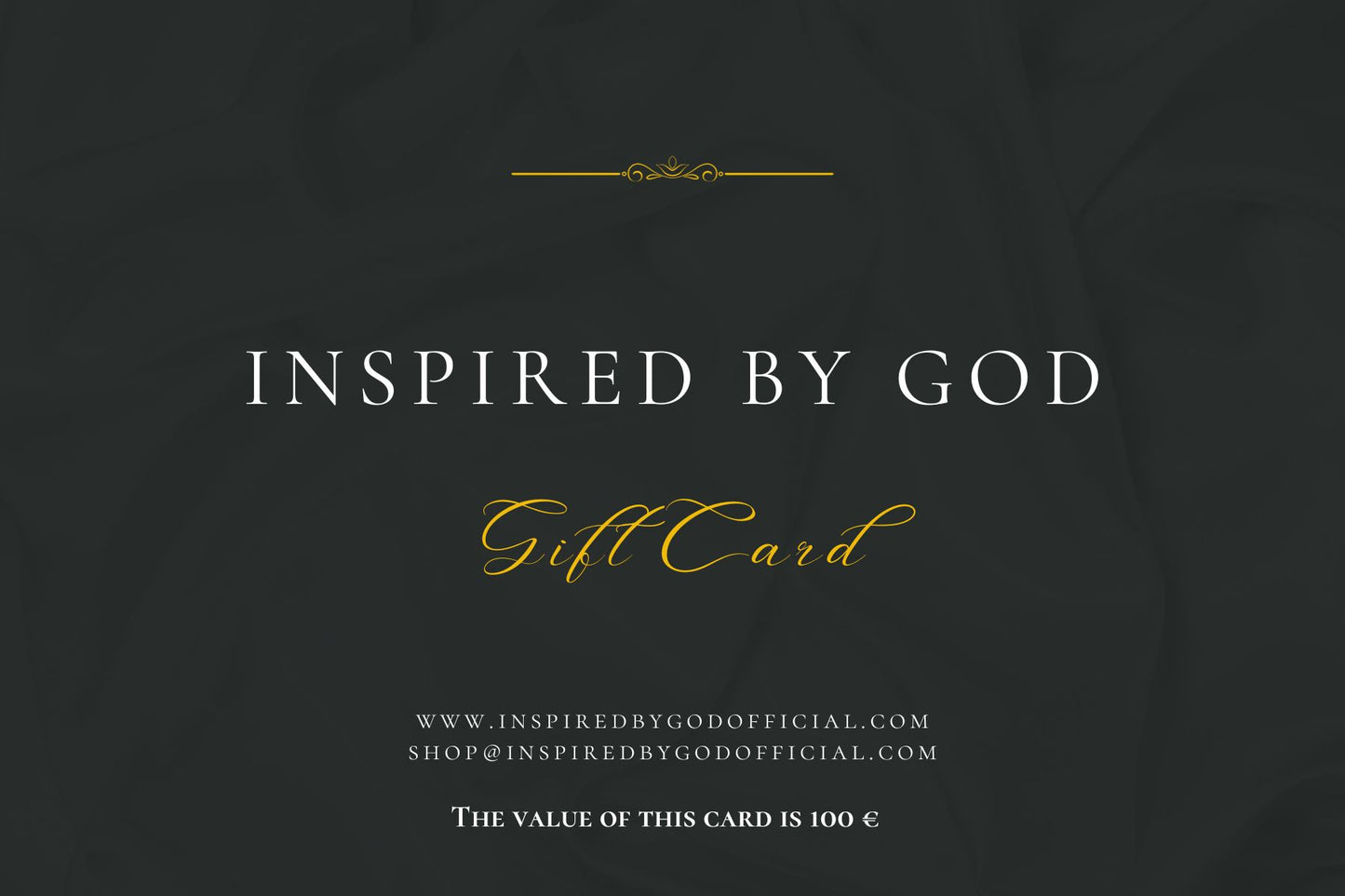 CARTA REGALO INSPIRED BY GOD