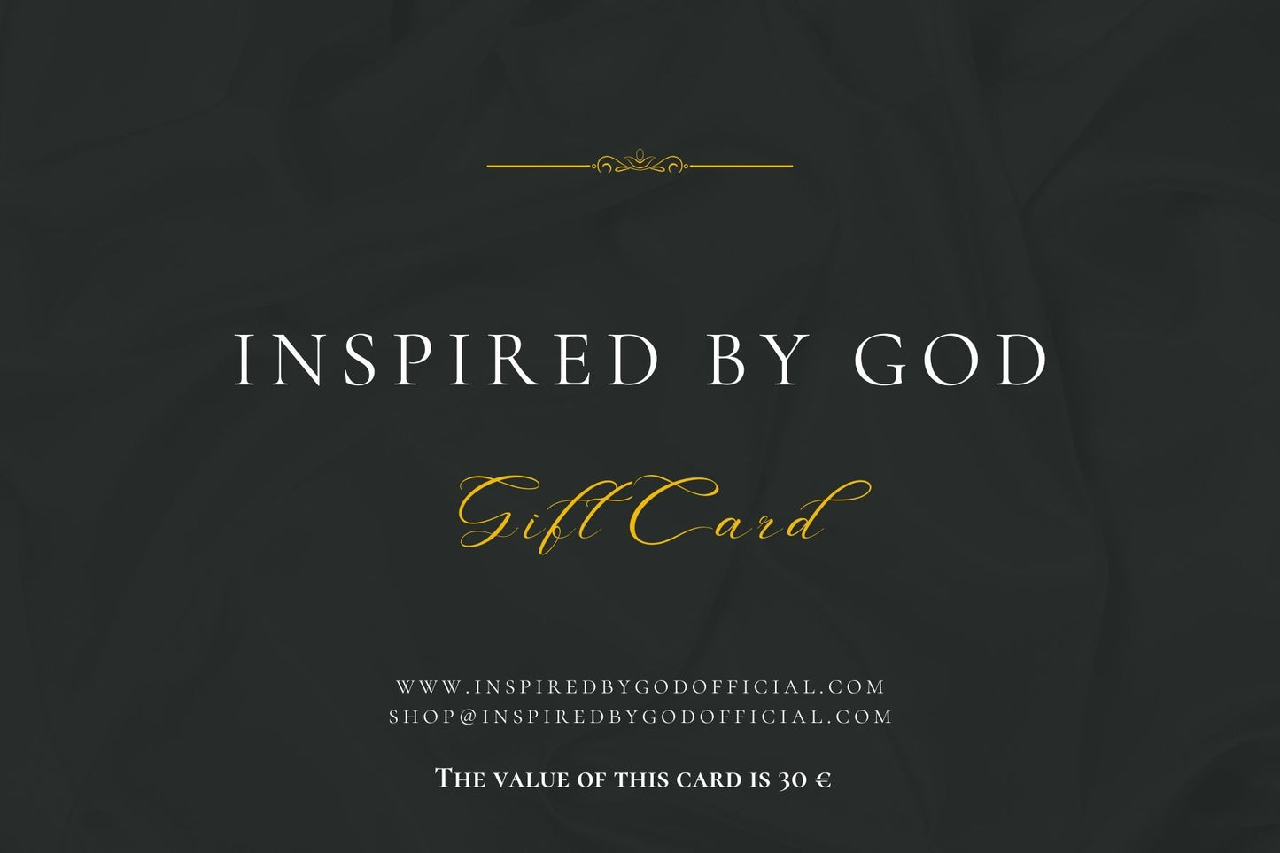 INSPIRED BY GOD GIFT CARD