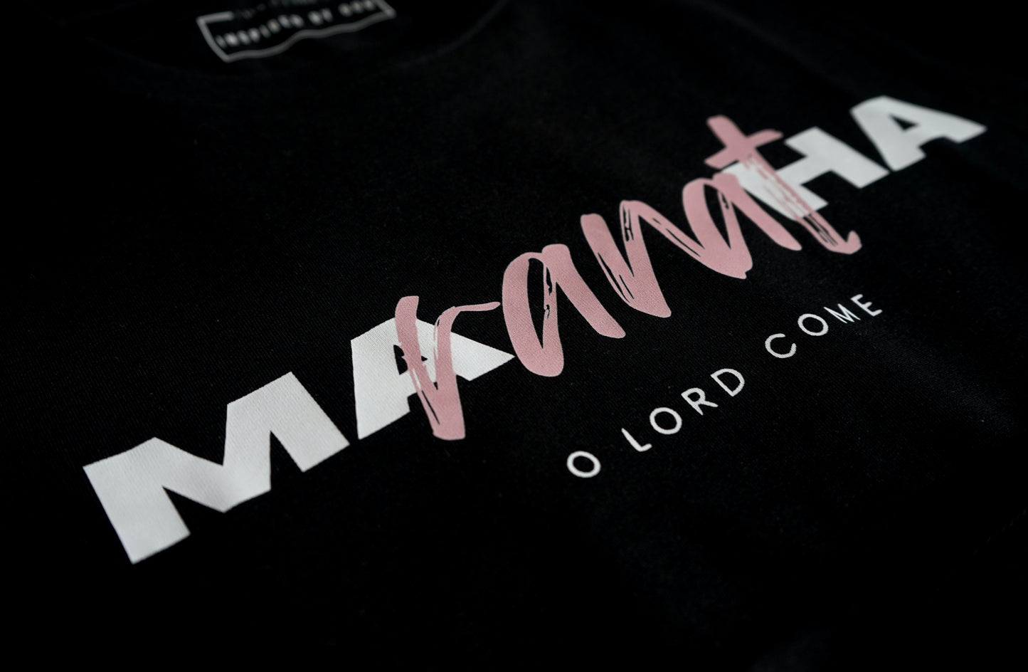 "Maranatha" black tee