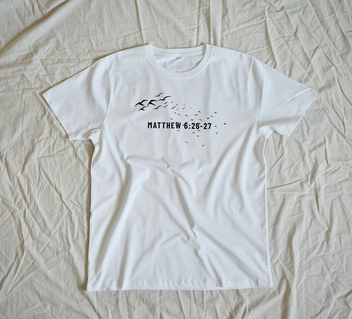 Matthew 6 - white tee