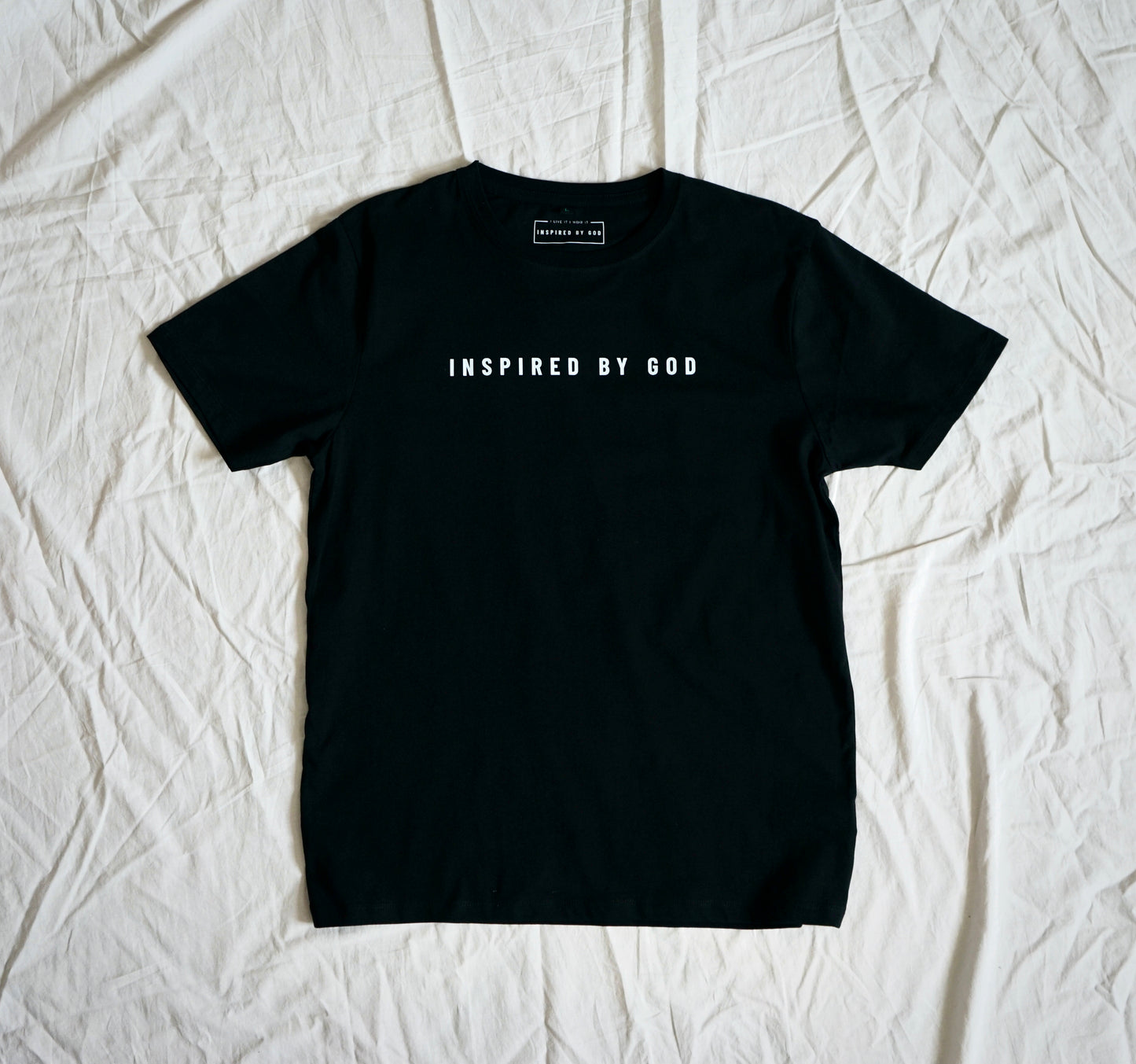 "Inspired by God" - black tee