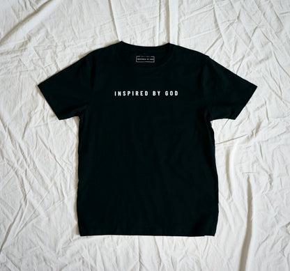 "Inspired by God" - black tee