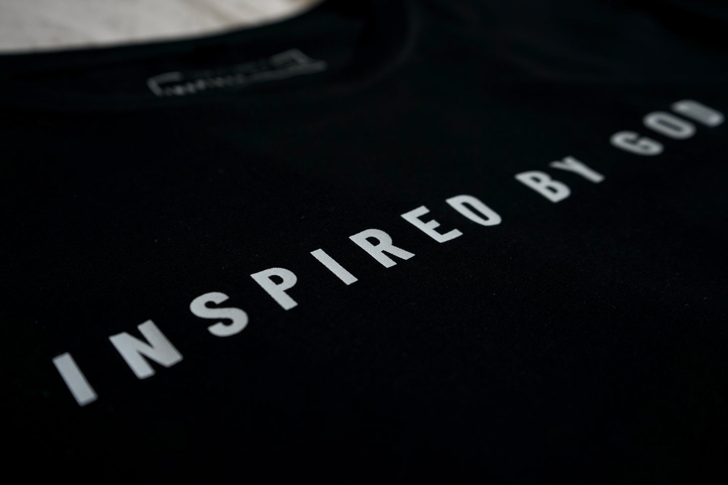 "Inspired by God" - black tee