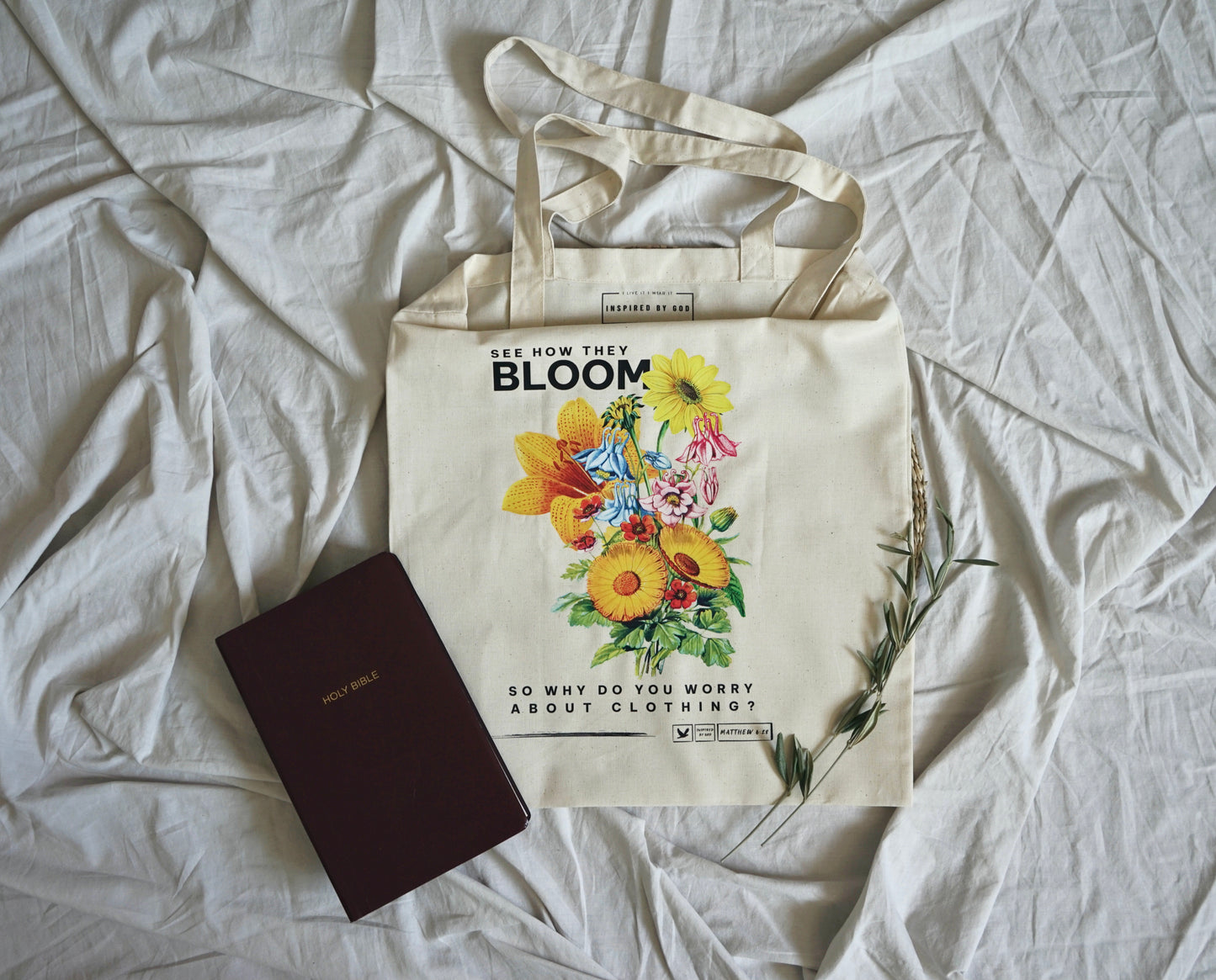 Bloom - bolso de mano de algodón