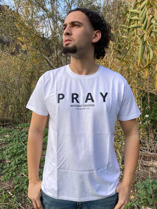 Prega senza sosta - maglietta bianca